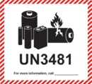 Lithiumbatteri UN 3481