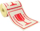 Advarselsetiketter: Forsigtig glas /148 x 210mm