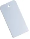 Plastmærker 12 x 6 cm - Hvid