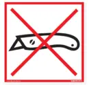 Etiket "Brug ikke kniv"