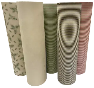 Gavepapir Red Stripes 55 cm
