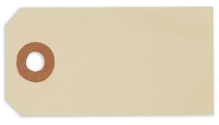 Manillamærker 4 x 8 cm - Cream