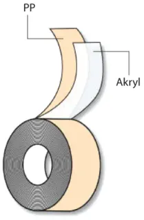 Pakketape Akryl L/N 50 mm