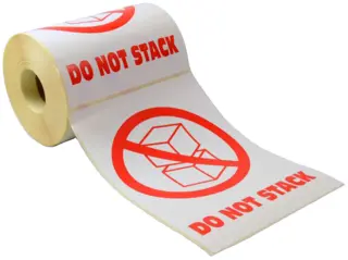 Advarselsetiketter: Do not stack