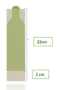 Flaskebeskytter i pap 24 cm