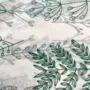Silkepapir Hvid m. plantemotiv