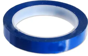 Tape til poselukker 12 mm x 66 m blå